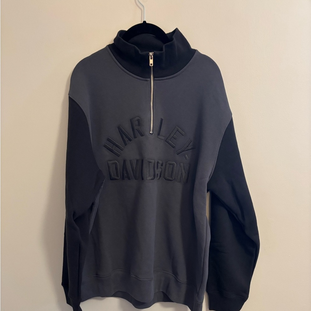 Harley-Davidson mens half zip NWT S